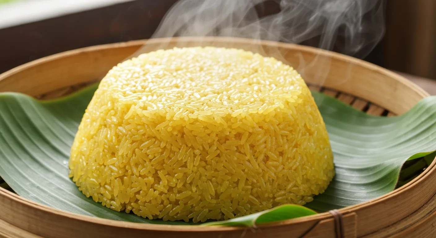 Món Quả Dành Dành Nấu Xôi Vàng Ươm, Dẻo Thơm Hấp Dẫn.